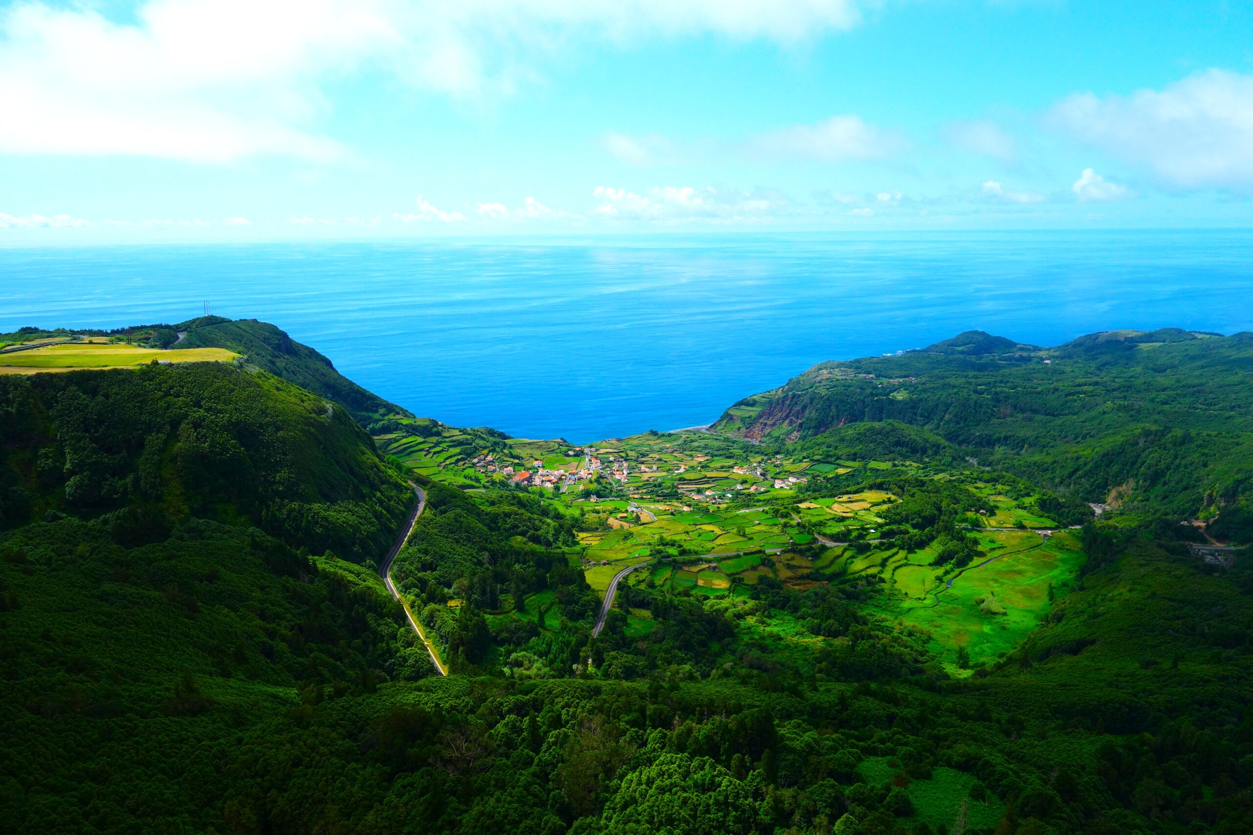 Viewpoint Craveiro Lopes, Flores island, Azores, Portugal