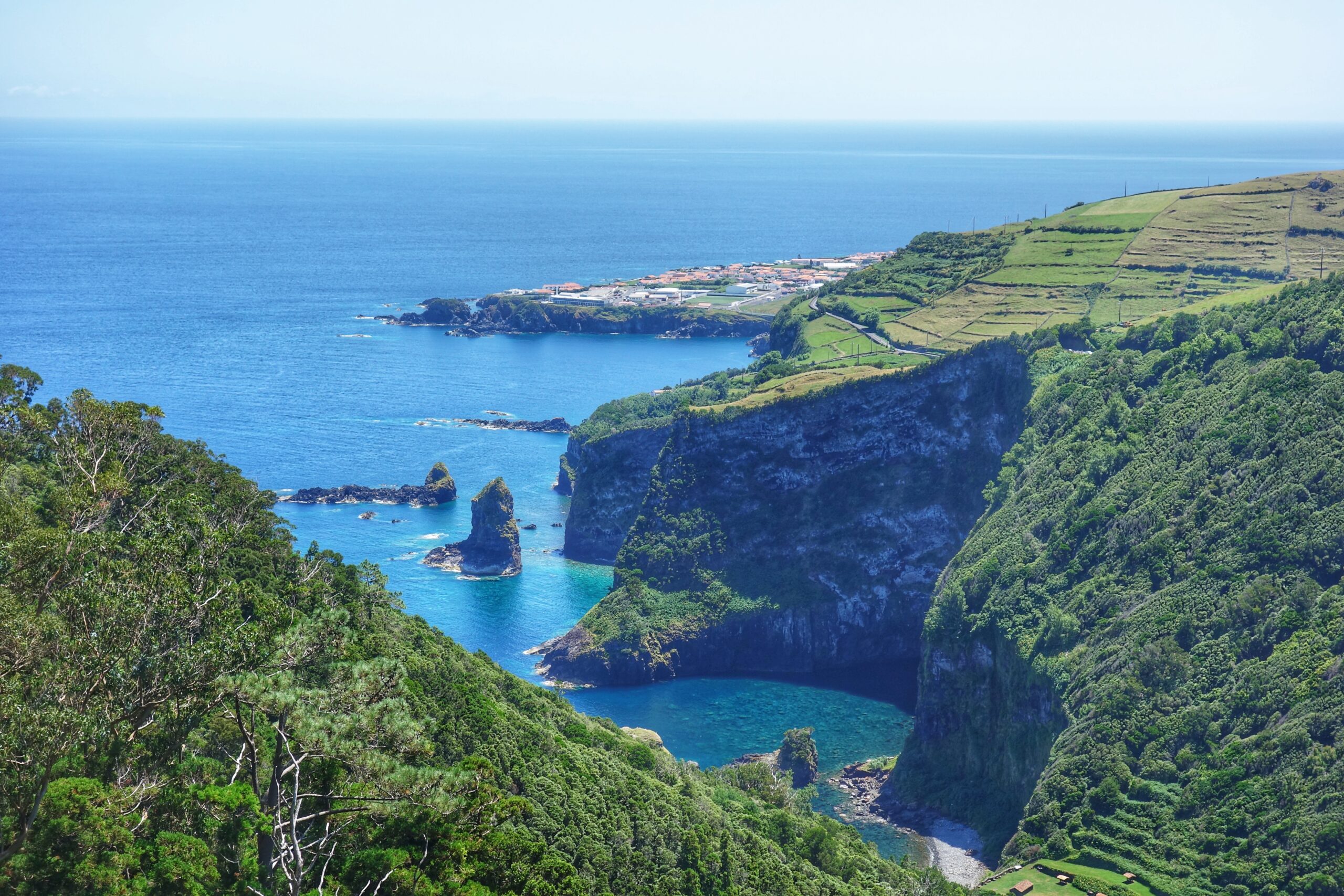 Viewpoint of Cedros, Flores island, Azores, Portugal