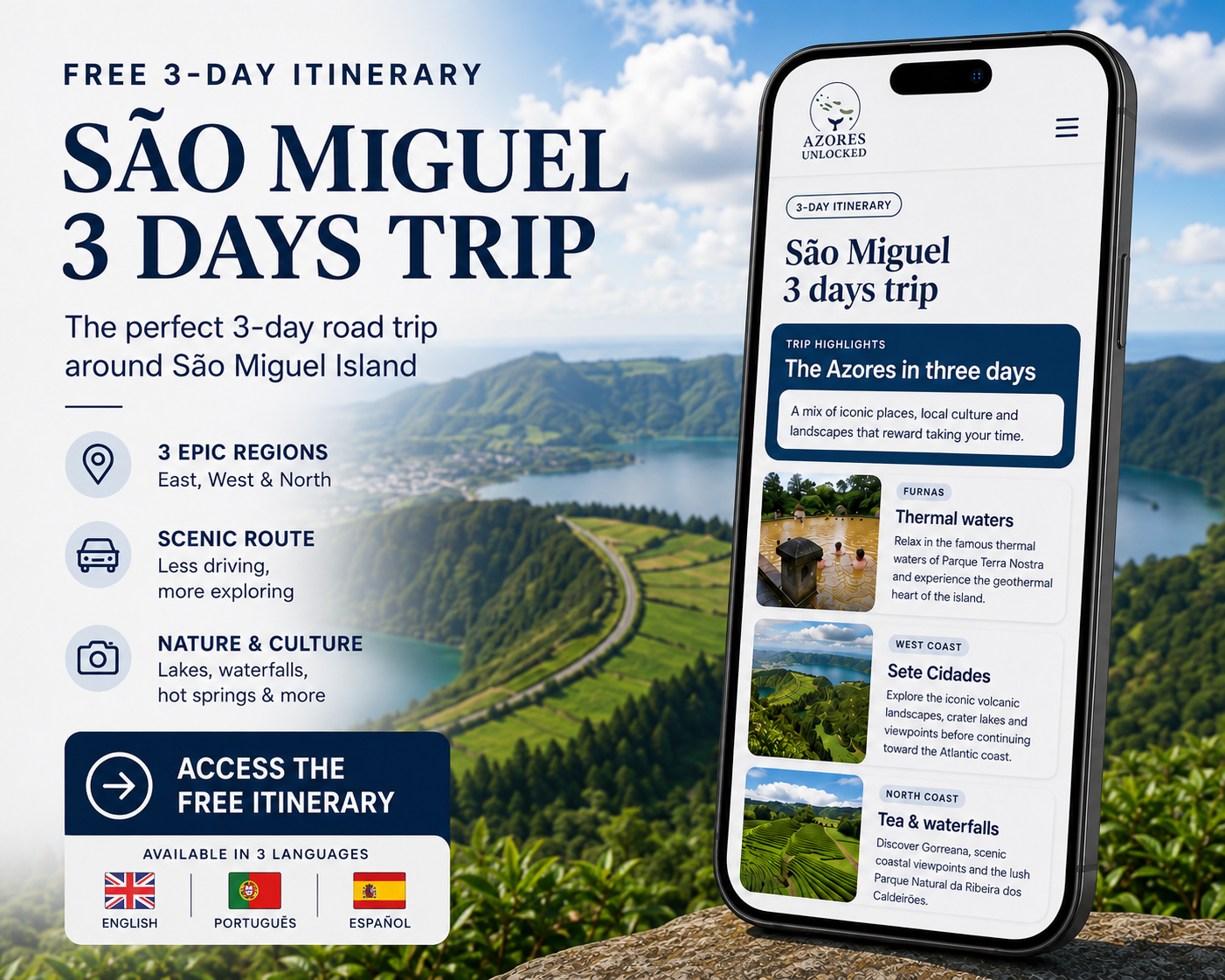 Sample of an Azores itinerary