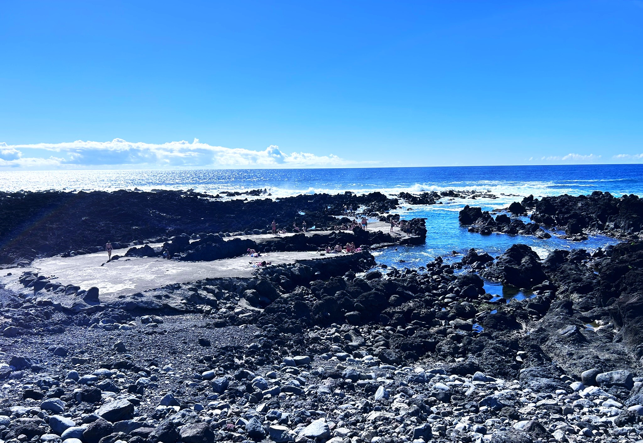 Swimming in Flores Natural Pools