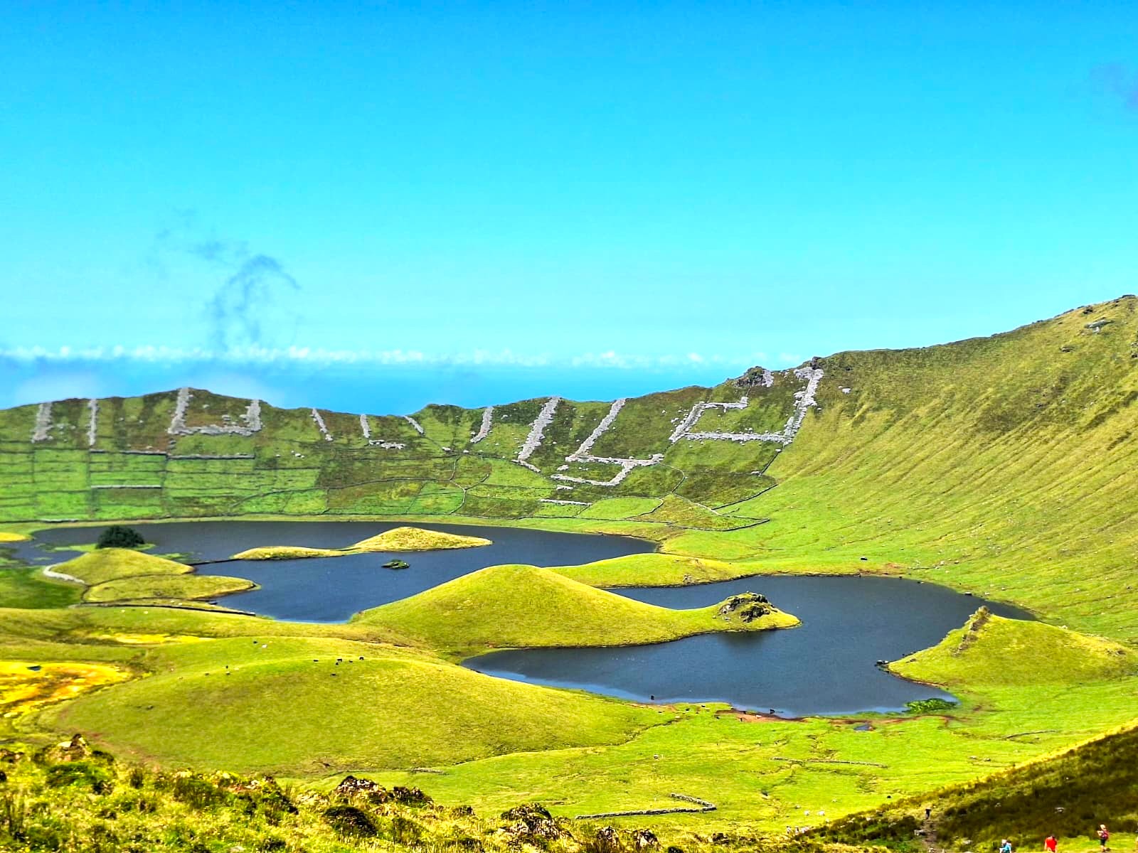 Visiting Corvo Island from Flores Island